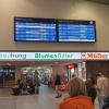 Schon vor Beginn des Streiks am Donnerstagabend fielen am Würzburger Hauptbahnhof viele Zugverbindungen aus.