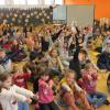 Begeisterte Kinder am Vorlesetag.