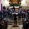 Das über 40-köpfige Orchester beim Adventskonzert in Knetzgau.