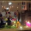 Adventliche Stimmung scheint aus der Evangelischen Kirche in Nordheim. Adventliche Stimmung scheint aus der Evangelischen Kirche in Nordheim.