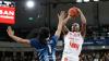 Javon Bess (hier beim Wurf beim Kantersieg in Heidelberg) ist davon überzeugt, dass die Baskets in die Play-offs einziehen können.