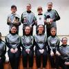 Auf dem Foto vorne von links: Sabine Dickas (Trainerin), Sophie Faulstich, Hannah Büttner, Ida Vorndran, Mira Enders, Sophia Richter (Trainerin); hinten von links: Julian Dickas, Amalia Berger, Mia Endres, Lucie Faulstich.