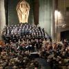 Der Bachchor Würzburg mit dem Würzburger Vocalensemble und den Münchner Bachsolisten beim Konzert in der St. Johanniskirche.