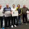 Auf dem Foto von links:  Vorsitzender Dietmar Werner,  BFV Rainer Lochmüller,  Vorsitzender Markus Seifert, Abteilungsleiter Fußball Christian Menninger, Bürgermeister Hollstadt Georg Menninger. Es fehlt  Wolfgang Dietrich,  Ehrenamtsbeauftragter TSV Hollstadt.
