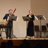 Tamara Sverdlova, Ewald Durst, Sofia Fuss und Mike Bräutigam (von links) eröffneten das Konzert der Lehrkräfte mit einem Werk von Gottfried Stölzel.