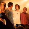 Noch einmal den Applaus des Publikums mitnehmen will die Tilman Band bei ihrem vorletzten Konzert in der Jahnhalle Unsleben mit (von links) Fabio Schmitt, Peter Diestel, Elias Zirk und Tilman Kerber.