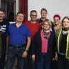Kreisrat Christoph Vogel (rechts) und die neue Vorstandschaft (von links): Robert Klüpfel, Thomas Gellner, Bernd Seufert, Theobald Herrmann, Frank Seufert, Petra Schmitt, Anja Herterich und Sonja Stahl.