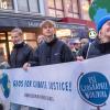 Mit lauten Sprechchören und Bannern zogen die Demoteilnehmerinnen und -teilnehmer in Würzburg durch die Stadt. Mit lauten Sprechchören und Bannern zogen die Demoteilnehmerinnen und -teilnehmer in Würzburg durch die Stadt.