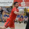 Sie dürften sich am Samstag wiederbegegnen: In dieser Spielszene aus dem Mai 2022 stehen sich Lohrs Kreisläufer Bernardo Gomes de Almeida (links) und der Landshuter Torhüter Rene Ingram gegenüber. Letzterer kam bei der Weltmeisterschaft 2023 für die Nationalmannschaft der USA zum Einsatz.