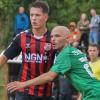 Neuzugang Lukas Mrozek (links) hat seinen Einsatz in der Startformation des TSV Aubstadt in Bamberg als Verteidiger mit zwei Toren weidlich genutzt und harrt der Dinge vor dem Heimspiel gegen den SV Wacker Burghausen.