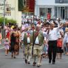 Der Spielmannszug Frammersbach – hier beim Festzug des großen Jubiläumsfestes – blickt auf ein erfolgreiches Jahr zurück, hat aber Nachwuchsprobleme.