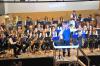 Die Neubrunner Dorfmusikanten mit Stefan Krines als Sänger begeisterten das Publikum in der Heilig-Länder-Halle.
