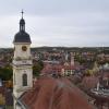 Eine herrliche Aussicht auf Uffenheim hatte man ganz oben vom Gerüst am Würzburger Torturm. Eine herrliche Aussicht auf Uffenheim hatte man ganz oben vom Gerüst am Würzburger Torturm.