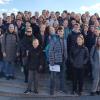Die deutsch-tschechische Austauschgruppe unterhalb der Prager Burg.