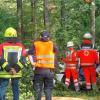 Beim THL-Workshop der Freiwilligen Feuerwehr Oberthulba wurden  Szenarien aus dem Bereich der technischen Unfallrettung simuliert.