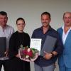 Unser Bild zeigt (von links) Oliver Schönwiesner, Katharina Beck, Tobias Geipel und Matthias Bühner