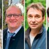 Die vier Hauptakteure der Diskussion am Donnerstag in der Elstalhalle (von links): Oliver Kröner (Moderator), Dietmar Reith, Ralf Straußberger und Josef Ziegler.