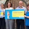 Carina Dürr und Angelika Heunisch -KOEB Greußenheim, Frank Schneider (Bayernwerk) und Bürgermeisterin Karin Kuhn.