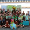 Kindergartenkinder St. Antonius am Sommerfest. Im Bild die Erzieherinnen: Melina Elflein, Katharina Schneider, Susanne Henkel, Julia Heuler, Jasmine Hoffart.