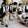 Die Zeiler Steinhauerzunft bei der 750-Jahrfeier der Stadt Haßfurt 1985.