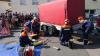 Die Jugendfeuerwehr Zeil befreite bei einer Schauübung eine eingeklemmte Person unter einem Anhänger.
