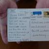 Auf Deutsch bedankt sich die im schwedischen Helsingborg lebende  Friedel Gabriella Hoffmann für das Gedenkbuch, in das ihre Vorfahrin Lena Gerstner, verheiratete Weintraub, aus Lisberg Eingang gefunden hat.