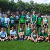 Die Leichtathletinnen und Leichtathleten von FC 05 und DJK Schweinfurt bei den Unterfränkischen Meisterschaften in den Blockwettkämpfen im Sachs-Stadion Schweinfurt.
