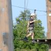 Insgesamt vier neue Hochseilgartentrainer gibt es am Volkersberg bei Bad Brückenau. Unser Foto zeigt Johann Ruppert aus Sulzthal bei der Abschlussprüfung.