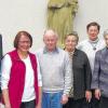 Dank für 40 Jahre Seniorenarbeit: (von links) Bürgermeister Fridolin Zehner, Rita Wagner, die Seniorenbeauftragte der Pfarrgemeinde, Pfarrer Manfred Finger, die langjährigen Mitarbeiterinnen Anni Schneider, Christine Unsleber und Regina Hoffmann.