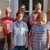 Auf dem Foto vorne (von links): 2. Vorsitzender Josef Baumeister, Beisitzerinnen Christa Gensler und Waltraud Schmitt; hinten: Beisitzer Armin Werner, Kassier Andreas Christ, 1. Vorsitzender Christian Werner, Schriftführerin Doris Werner.