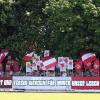 Zum Saisonabschluss zeigten die Fans der Würzburger Kickers in Rain eine farbenfrohe Choreographie.