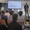 Dr. Alexander Herzner hielt einen Impulsvortrag zum Thema „Nachhaltigkeit im Umfeld unternehmerischer Verantwortung“ beim Lohrer Netzwerkfrühstück für Unternehmerinnen und Unternehmer im Starthouse Spessart.