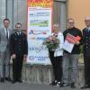 Eine Auszeichnung als Partner der Feuerwehr erhielt das Hotel Krone Post in Werneck für die besonderen Verdienste um das Feuerwehrwesen. Es gratulierten (von links) Vereinsvorsitzender Stefan Hein, Kreisbrandrat Holger Strunk, Landrat Florian Töpper, Jugendwart Markus Seuffert, Marina und Tobias Wegscheid, Kommandant Christian Kullick und Bürgermeister Sebastian Hauck.