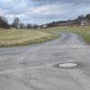 Entlang dieses Wegs vom Wasserwerk in Hundsbach bis zum Übergabeschacht in Obersfeld, wurde die neue Leitung des Fernwassers gebaut.