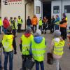 Einteilung der Gruppen vor dem Start.