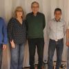 Der Vorstand des ETSV: Udo Link, Gisela Pfannes, Helmut Janda, Günter Hampel und Anton Pfautsch.