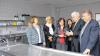 Im Hygieneraum des Ausbildungszentrums: (von links) Gabriele Fograscher (MdB), Susanne Kastner (MdB), Dr. Bärbel Kofler (MdB), Dr. Rolf Lichtner, Martin Burkert (MdB, Vorsitzender der Bay. SPD- Landesgruppe im Deutschen Bundestag).