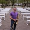 Roman Riedel, Posaunist und Orchestermanager der Staatsbad Philharmonie Kissingen sowie stellvertretender Leiter der städtischen Musikschule, braucht nicht lange Nachzudenken, ob er dieses Jahr wieder beim Symphonic Mob im Kurgarten dabei ist.