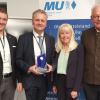Im Bild (von links): Dennis Imhof (MU Kreisvorsitzender Main-Spessart), Peter Heßler (Geschäftsführer URT), Jutta Leitherer (MU Bezirksvorsitzende Unterfranken und stellv. Landesvorsitzende), Thomas Kreuzer (Vorsitzender der CSU-Fraktion im Bayerischen Landtag).