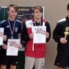 Die Sieger der Jungen 19 (von links): 4. Tamino Möslang (TTV-KJG Kirchheim), 3. Till Schumacher (TG Höchberg), 2. Fabian Hauck (TSV Rottendorf) und 1. Finn Braunz (TSG Waldbüttelbrunn).