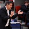 Ja? Oder Nein? Wollen wir noch die letzte Chance nutzen, in die Play-offs zu kommen, oder nicht? Baskets-Trainer Sasa Filipovski.
