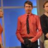 Der Wahrheit auf der Spur? Pauline stellt in Maßbach Eric und Hyppolite zur Rede (von links: Anna Schindlbeck, Ludwig Hohl und Yannick Rey).