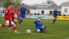 Martin Steinert (links am Ball) hat in dieser Szene kurz vor der Pause das 1:0 für den TSV Bad Königshofen auf dem Fuß. Bad Kissingens Christian Heilmann grätscht vergebens, doch FC-Keeper Tedi Kokalari pariert den Ball.