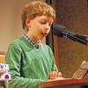 Echter Kerl mit Lesekompetenz: Vincent Erhardt vom Jack-Steinberger-Gymnasium las bei der Eröffnung der Lesewochen.