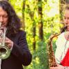 Das "Duo duopoli" mit Karlheinz Höflich (Trompete/Kornett) und Sonja Höflich (Tenor-/Sopran-Saxofon) spielt am 29. April auf dem Schwanberg.