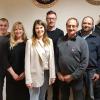 Der neue Vorstand des Weinbauvereins: Doris Paul, Andreas Fröhlich, Nicole Roth, Anna Stock, Tobias Neubauer , Karl Ackermann, Andreas Reinhard und Markus Wilhelm.