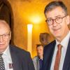 Die Europastadt sagt im Wenzelsaal des Rathauses Danke: Oberbürgermeister Christian Schuchardt ehrt den langjährigen Vorsitzenden der Europa-Union Anton Halbich.