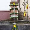 Der geschmückte Osterbrunnen in Weickersgrüben. Der geschmückte Osterbrunnen in Weickersgrüben.