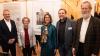 Klaus Heuberger (Leiter des Kulturamts), Barbara Keller, Petra Girstl, Roland Krauß (alle Geschichtswerkstatt) und Prof. Rainer Leng, Privatdozent am Lehrstuhl für Fränkische Landesgeschichte der Universität Würzburg, bei der Eröffnung der Ausstellung „Äußere Pleich – ein Stadtteil im Wandel“.