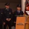 Feuerwehrvereinsvorsitzender Volker Heß (rechts) ehrte (von links) Willhelm Melber, Erwin Vollhals, Reiner Heß und Klaus Wandler für 50-jährige Zugehörigkeit zum Verein.